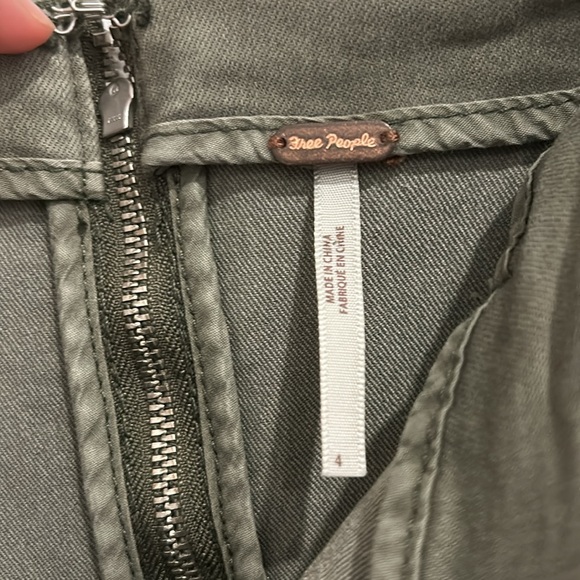 Size 4 Army Green a line skirt - Free People - Picture 2 of 3